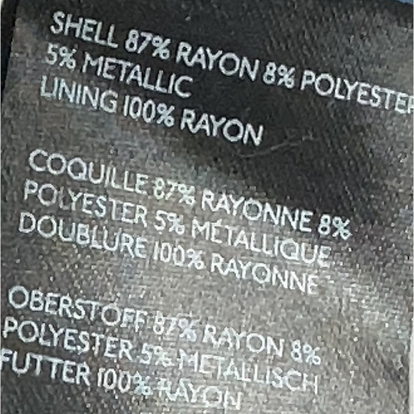 Anthropologie Floral Metallic Polka Dot Ruffle Sleeve Blouse Size 4 Small - Picture 7 of 8